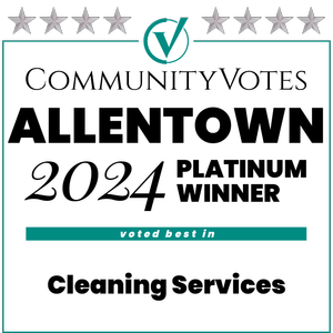 Allentown Community Votes 2024 Platinum Winner Voted Best in Cleaning Services badge