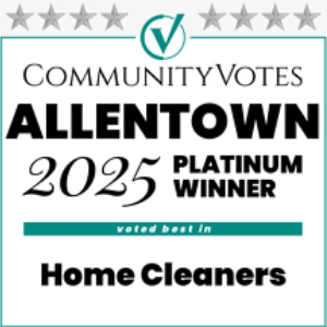 Allentown Community Votes 2025 Platinum Winner Voted Best in Cleaning Services badge