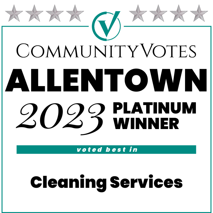Wnners badge Allentown 2023 Platinum Cleaning Services badge