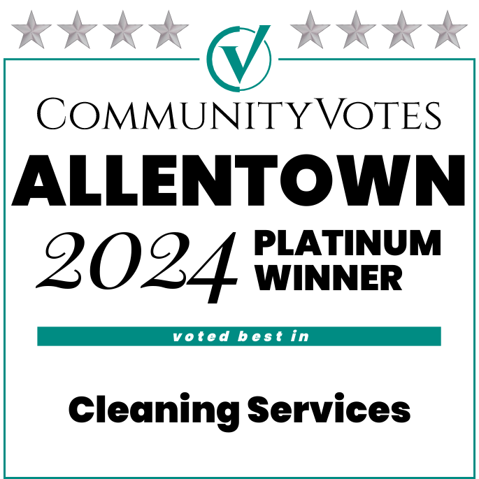 Winners Badge Allentown 2024 Platinum Cleaning Services badge